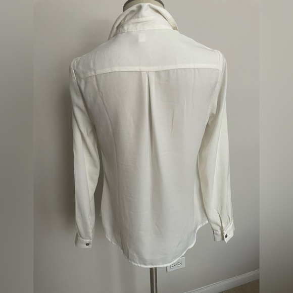 Banana Republic Ivory dress shirt small - Picture 4 of 5